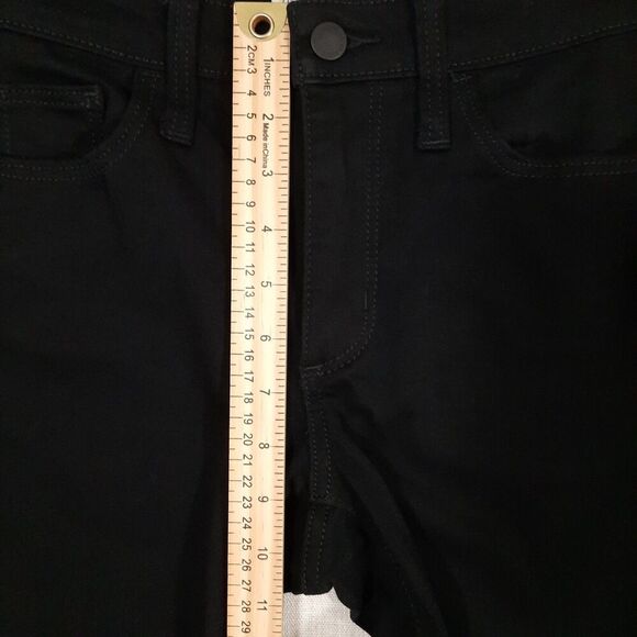 Universal Thread High Rise Skinny Jeans Size 2 / 26R Dark Black Stretch Denim - Picture 9 of 14